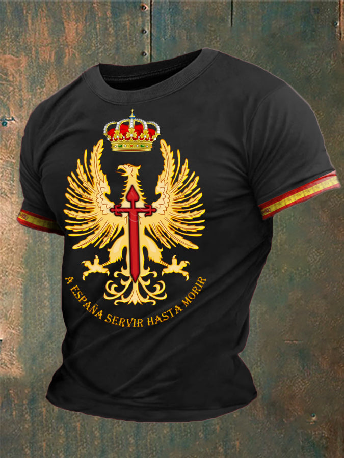 Cruz de la fe de España de los hombres de Santiago Impreso camiseta