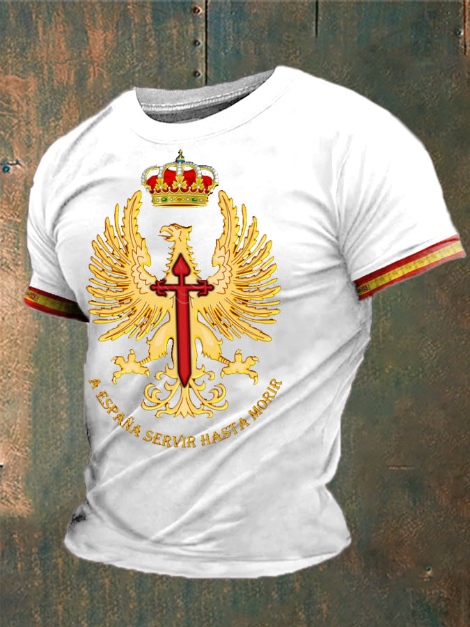 Cruz de la fe de España de los hombres de Santiago Impreso camiseta