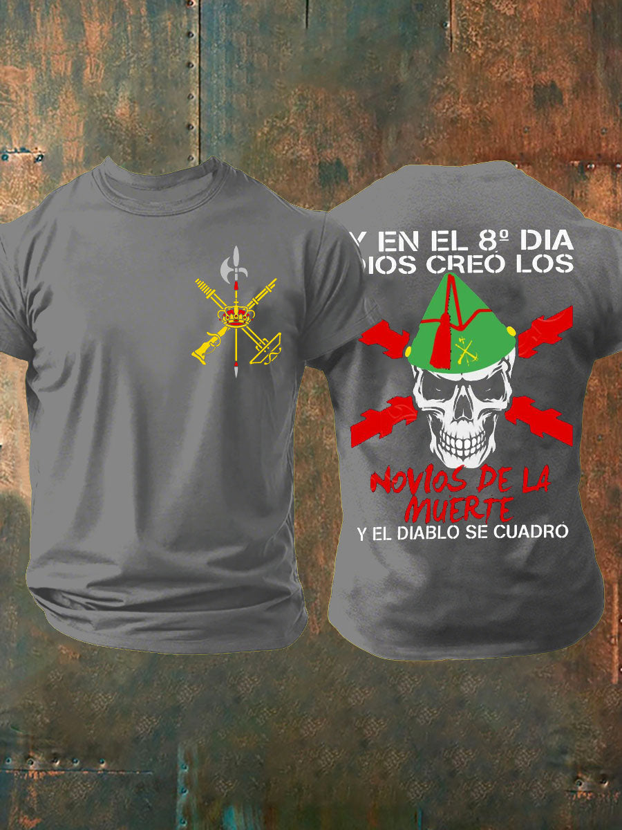 Cruz de España de los hombres de Borgoña Impreso Camiseta