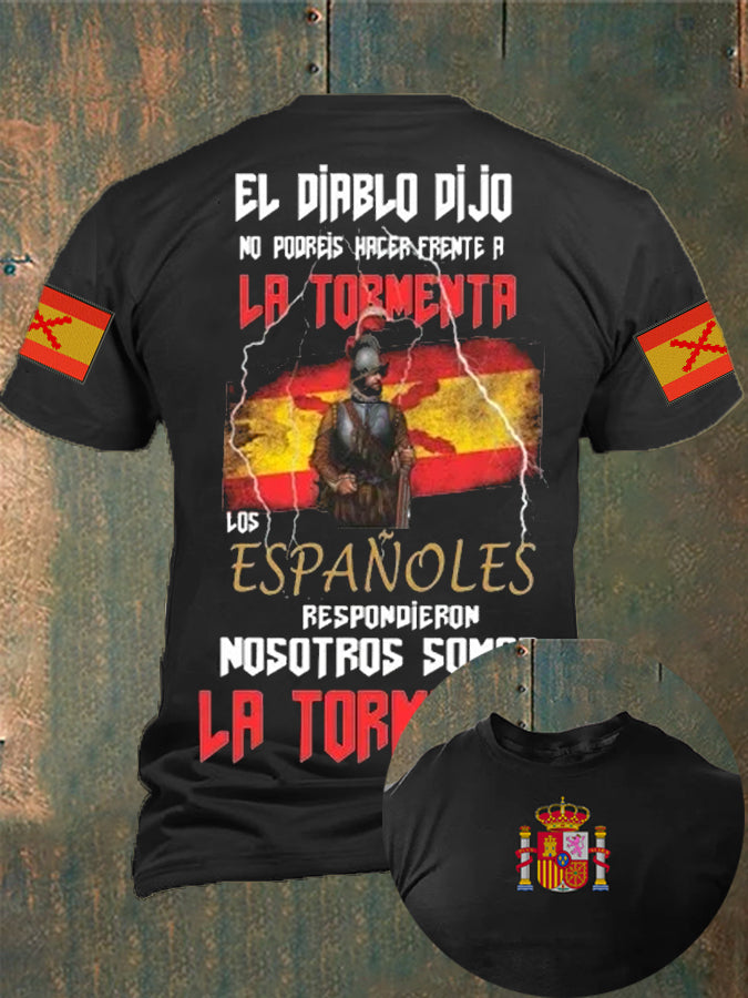 Camiseta de hombre con estampado Cruz de Borgoña de España Tercio