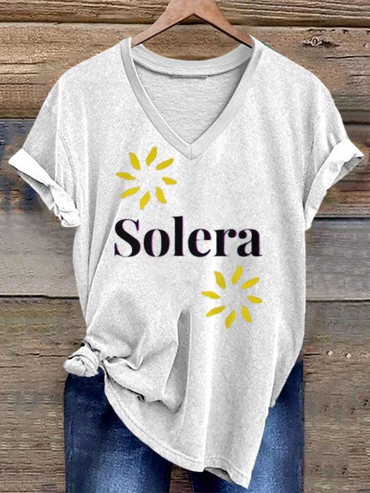 Camiseta con estampado de jerez español Solera Wine Drinking para mujer