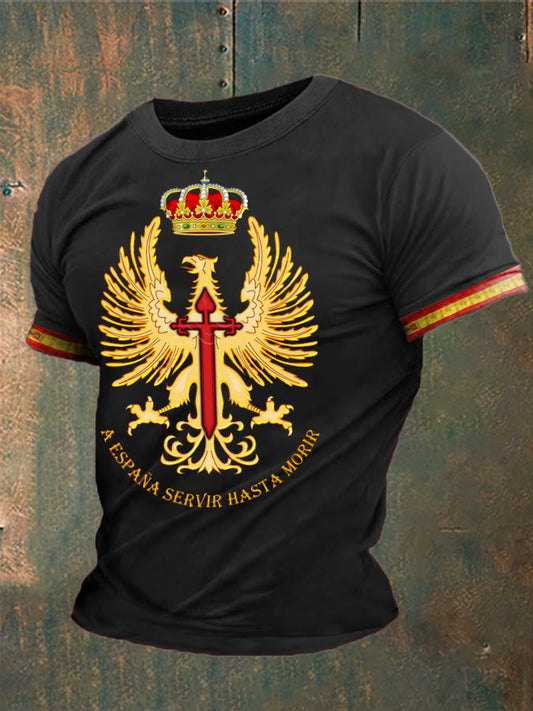 Cruz de la fe de España de los hombres de Santiago Impreso camiseta