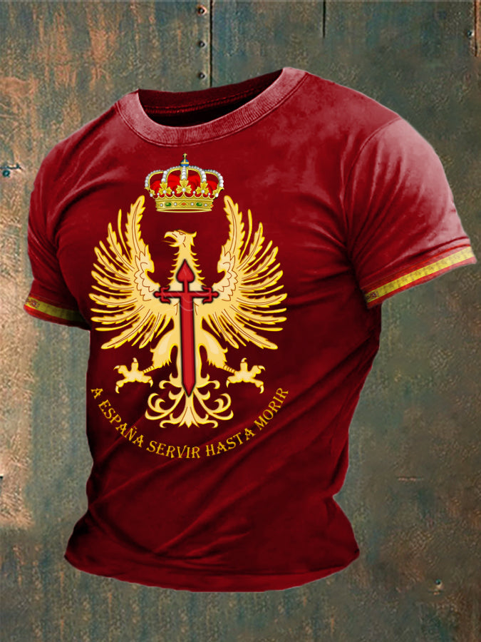Cruz de la fe de España de los hombres de Santiago Impreso camiseta