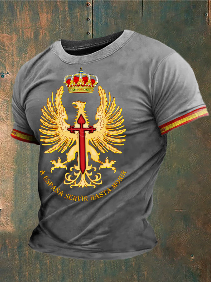 Cruz de la fe de España de los hombres de Santiago Impreso camiseta