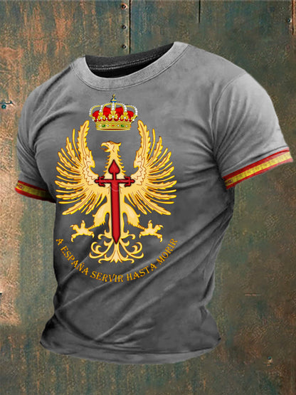 Cruz de la fe de España de los hombres de Santiago Impreso camiseta