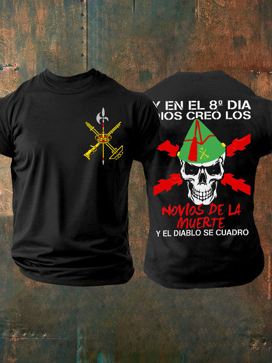 Cruz de España de los hombres de Borgoña Impreso Camiseta