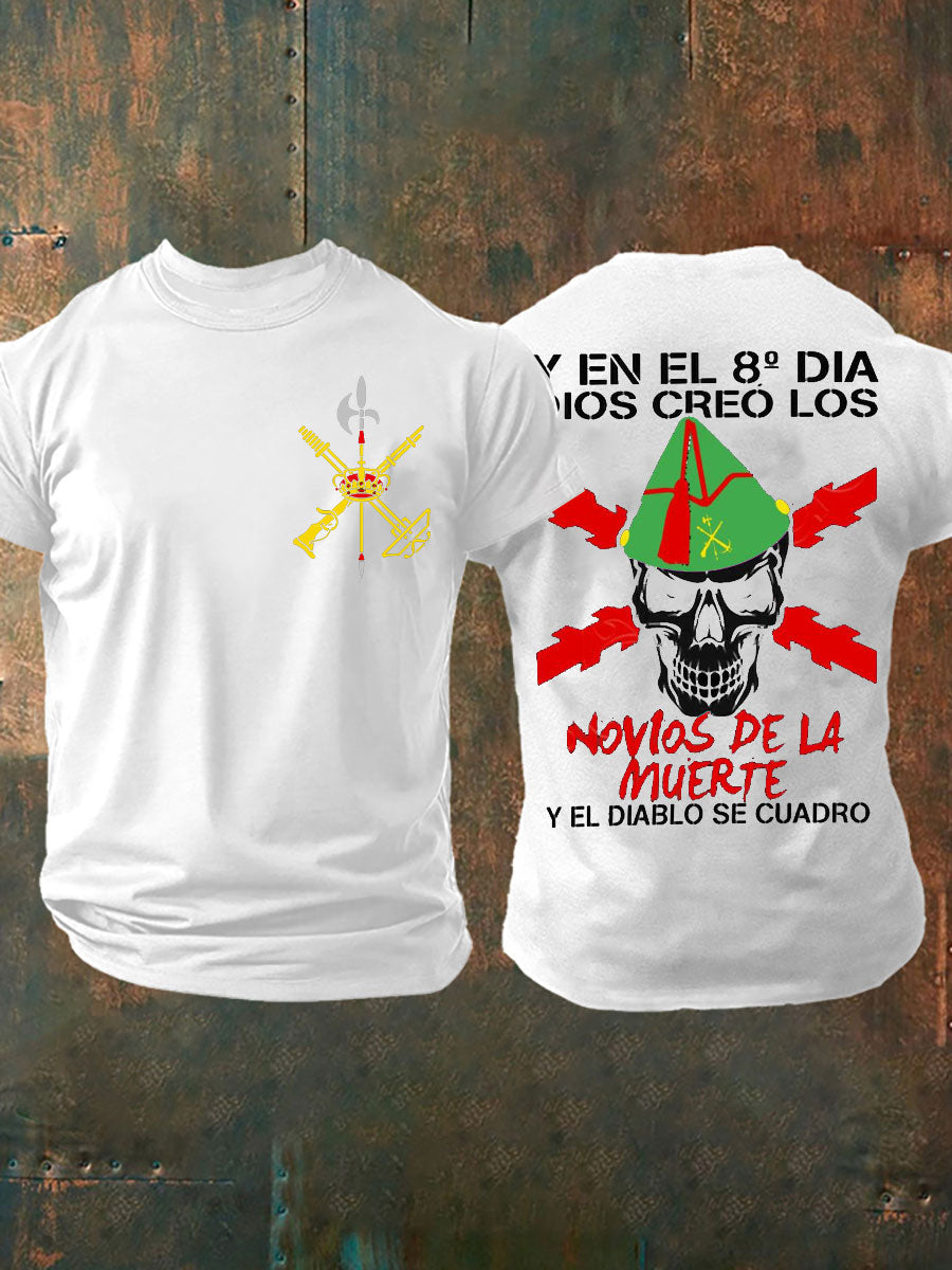 Cruz de España de los hombres de Borgoña Impreso Camiseta