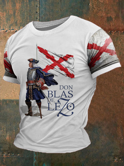 Camiseta estampada Cruz de Borgoña Tercio Blas de Lezo para hombre