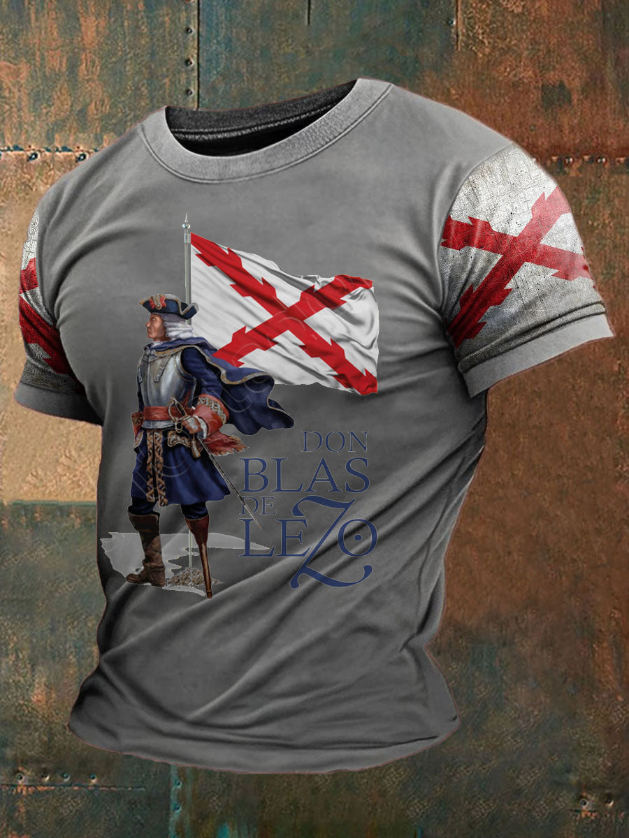 Camiseta estampada Cruz de Borgoña Tercio Blas de Lezo para hombre