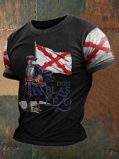 Camiseta estampada Cruz de Borgoña Tercio Blas de Lezo para hombre