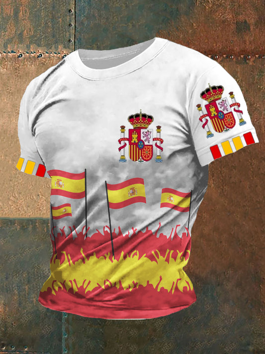 Top con estampado de bandera española para hombre