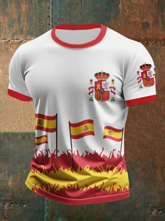 Top con estampado de bandera española para hombre
