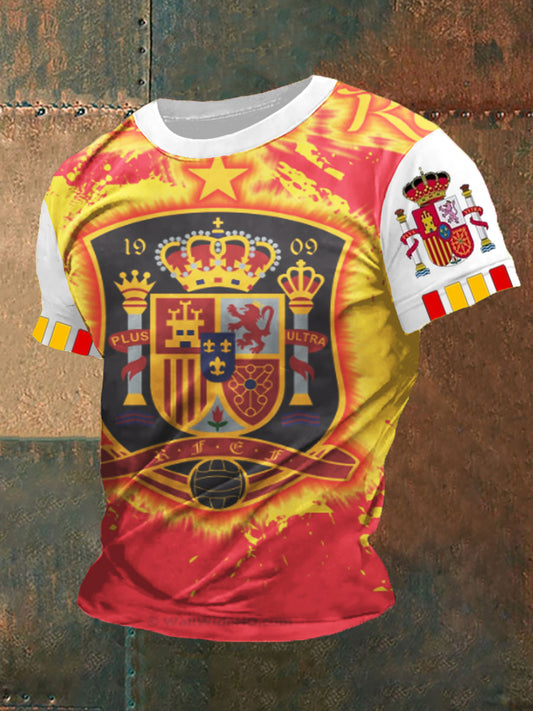 Top con estampado de bandera española para hombre